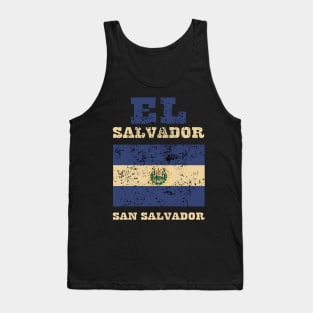 Flag of El Salvador Tank Top